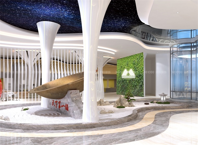 在企業(yè)展廳裝修設(shè)計(jì)中，如何運(yùn)用品牌元素和視覺識(shí)別系統(tǒng)？